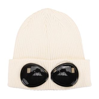 C.P. Company C.p. Company, Accessoires, Heren, Wit, ONE Size, Katoen, Geribbelde muts