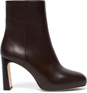 Stuart Weitzman Babette Platform Zip Bootie - Dames - Laarzen met Hak - Bruin - 40 1/2 EU - Schoenen