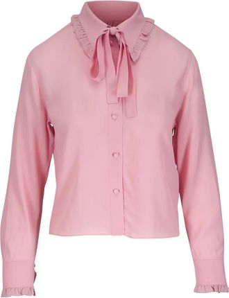 Dorothee Schumacher Camicia Soft Vibes con ruches - Rosa