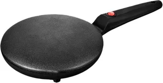 OEM Creperera Instant&aacute;nea De 20,3 Cm - Sart&eacute;n El&eacute;ctrica Antiadherente - Termostato Autom&aacute;tico - Mango Largo - Port&aacute;til - Para Crepes Y Chapati (talla &Uacute;nic