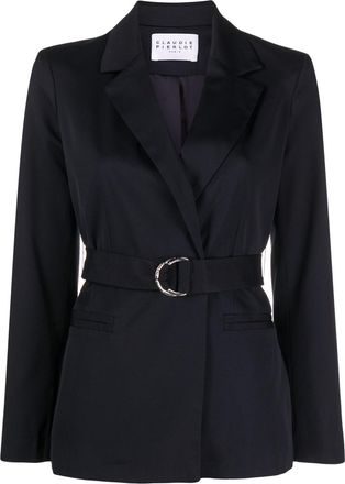 Claudie Pierlot Suit jacket - women - Polyester/Triacetate/Acetate/Viscose - 34 - Blue