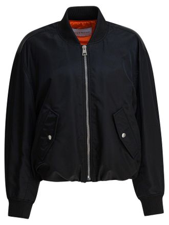 Givenchy Nylon Bomber Jacket Jackets And Coats Nero-Donna
