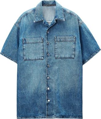 Alexander Wang Boxy Denim Shirt Dress Clothing
