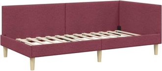 vidaXL Estructura De Cama En Esquina Rojo Vino 90 Cm X 200 Cm Vidaxl