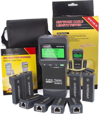 OEM Comprobador De Cables De Red, Medici&oacute;n De Longitud, Prueba De Continuidad De Cables, Nf-8108m