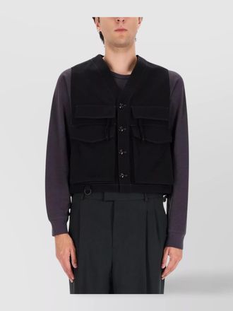 Christophe Lemaire utility sleeveless t-shirt multiple pockets