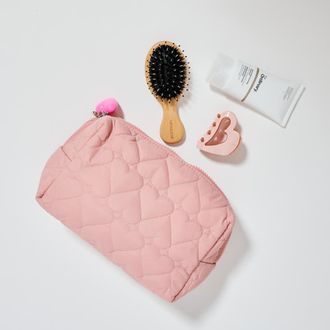 Urban Expression Pull My Heart Cosmetic & Travel Organizer Pouch in Rose at Nordstrom