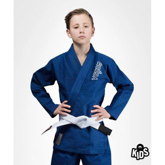 OEM Kimono/gi Azul Para Ni&ntilde;os Venum Contender + Cintur&oacute;n Blanco C2