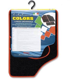 Trade Shop Trade Shop - Tappetini Auto Moquette 4 Pezzi Antiscivolo Con Battitacco Salvascarpa