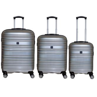 Alto Milano Cloud ABS Suitcase - Metallic Silver - 24IN | TJ Hughes