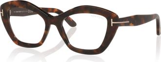 Tom Ford 54mm Rectangle optical glasses in Tortoise at Nordstrom