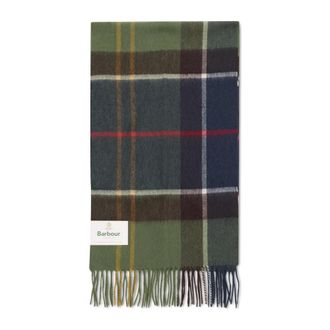 Barbour Tartan Lamswol en Kasjmier Sjaal - Heren - Wintersjaals - Veelkleurig - ONE Size - Wol - Accessoires