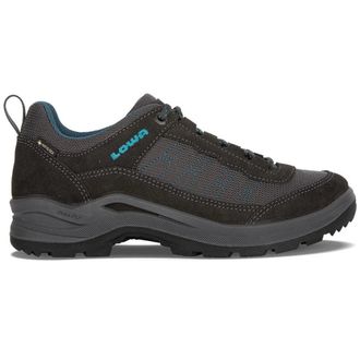 Lowa Lowa Taurus Pro Gtx Lo Womens Black Blue Lace Up Hiking Shoes RHS9182