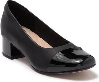 Clarks Clarks Marilyn Sara Pump in Black Leather at Nordstrom Rack, Size 8.5