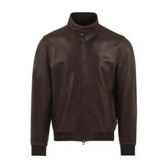 STEWART Jeff-Washed Nappa Leren Jas - Heren - Leren en Su&egrave;de Jassen - Bruin - 2XL - Leer - Jassen