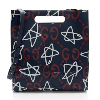 Gucci Pre-owned Tote Bags, female, Blue, Size: ONE SIZE Pre-owned Leather Tote Bag
