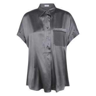 Brunello Cucinelli Mujer, Blusas y Camisas, Gris, Talla: L
