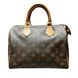 Louis Vuitton Pre-owned Handbags, female, Brown, Size: ONE SIZE Pre-owned Speedy 25 Monogram Textile Handbag