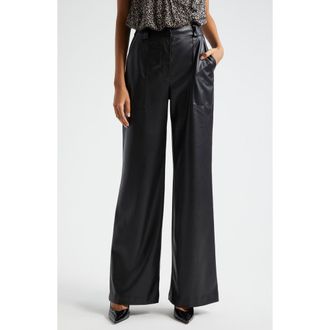 Ramy Brook Jace Faux Leather Pants in Black at Nordstrom Rack, Size 8