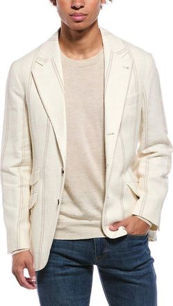 Brunello Cucinelli Linen, Wool & Silk-Blend Blazer