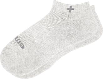 Emuaid Ionic Silver Socks - Silver Fiber Blend, Moisture-Wicking & Odor Control, One Pair - Gray
