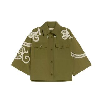 Max Mara Shirts, female, Green, Size: XS Shirt Jacket