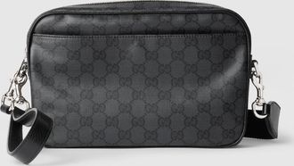 Gucci Essence Classic Small Crossbody Bag, Black, GG Canvas