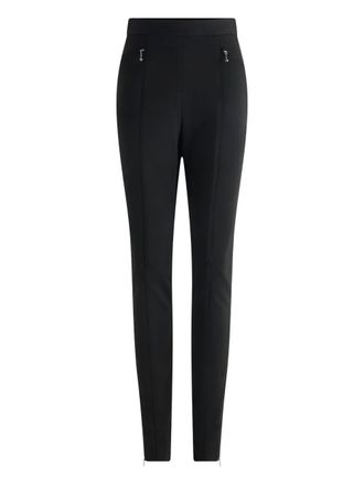 Fusalp zip-detail jersey leggings - women - Viscose/Polyester/Elastane - 44 - Black