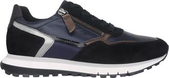 Gabor Wijde pasvorm Dames Sneaker - Blauw - Dames - Sneakers - Blauw - 38 EU - Leer - Schoenen