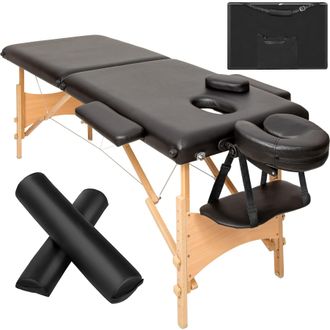 TecTake Massage Table Set Freddi in Black