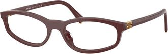 Miu Miu Glasses, unisex, Brown, Size: 54 MM Optical Frame
