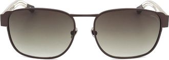 Linda Farrow KRIS VAN ASSCHE KVA5 C3 Mens Sunglasses Brown Size 58