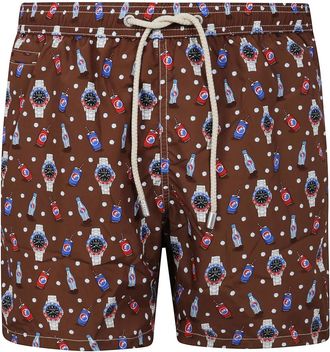 MC2 Saint Barth Beachwear, male, Brown, Size: XL Ultralight Swimshorts