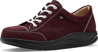 Finn Comfort Ikebukuro Darkbrown Grass Womens Lace up casual Shoes Maroon : UK 8 (US Womens 10.5) Medium, Leather/Suede