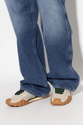 Dolce & Gabbana Sports Shoes With Logo, Mens, Cream