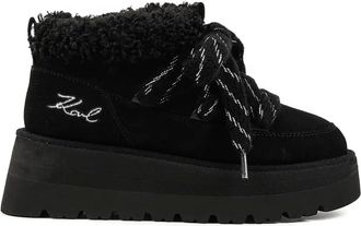 Karl Lagerfeld Stivali Skylar con plateau - Nero