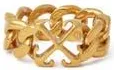 Off-white Womens Arrow Chain Ring in Gold at Nordstrom, Size 7