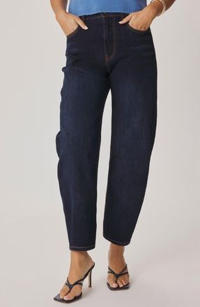 Splendid Ankle Barrel Leg Jeans in Dark Rinse Blue at Nordstrom, Size X-Small