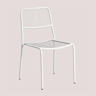 Sklum Sklum - Set di 2 sedie da giardino impilabili in acciaio Elton