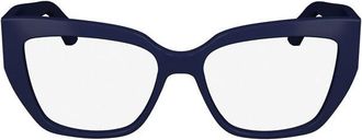 Ferragamo SF2972414 Square Full Rim Eyeglasses - Navy