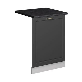 Vicco Panel Frontal Del Lavavajillas Fame-line, Antracita-oro Landhaus, 60 Cm, Et Antracita, Vicco