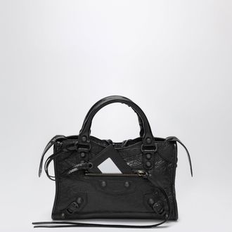 Balenciaga Le City Mini handbag in Arena lambskin black