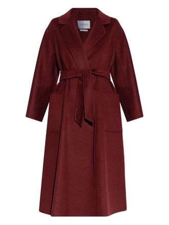 Max Mara Ludmilla belted coat - Red