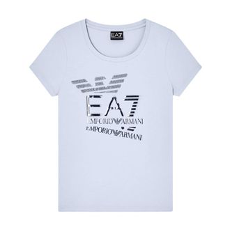 Emporio Armani T-Shirts, female, Blue, Size: XL Slim Fit T-Shirt