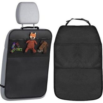 OEM Tappetino Per Seggiolino Auto - Protezione Per Sedile Posteriore Per Bambini - Impermeabile E Antimacchia - Organizer Regolabile Per Sedile Posteriore
