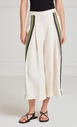 Temperley London Avalon Trouser in Ivory at Nordstrom, Size 14