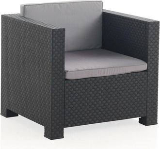 SP Berner Sillon Ratan Resina Diva Grafito - 55490