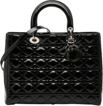 Dior Pre-owned Handbags, female, Black, Size: ONE SIZE Pre-owned Lady Dior