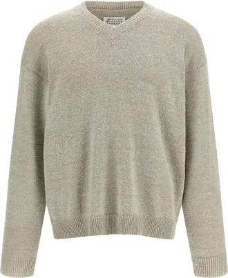 Maison Margiela Beige Boucl sweater