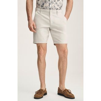 34 Heritage Arizona Slim Fit Flat Front Twill Chino Shorts in Glacier Twill at Nordstrom, Size 31